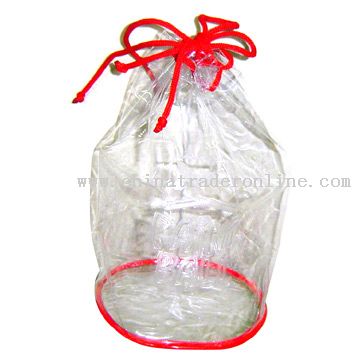 PVC Cylinder Bag with Rope Closing